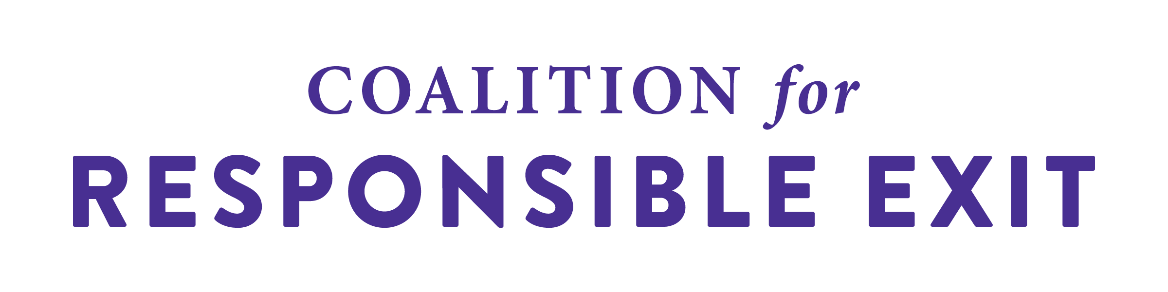 Coalition for Responsible Exit logo